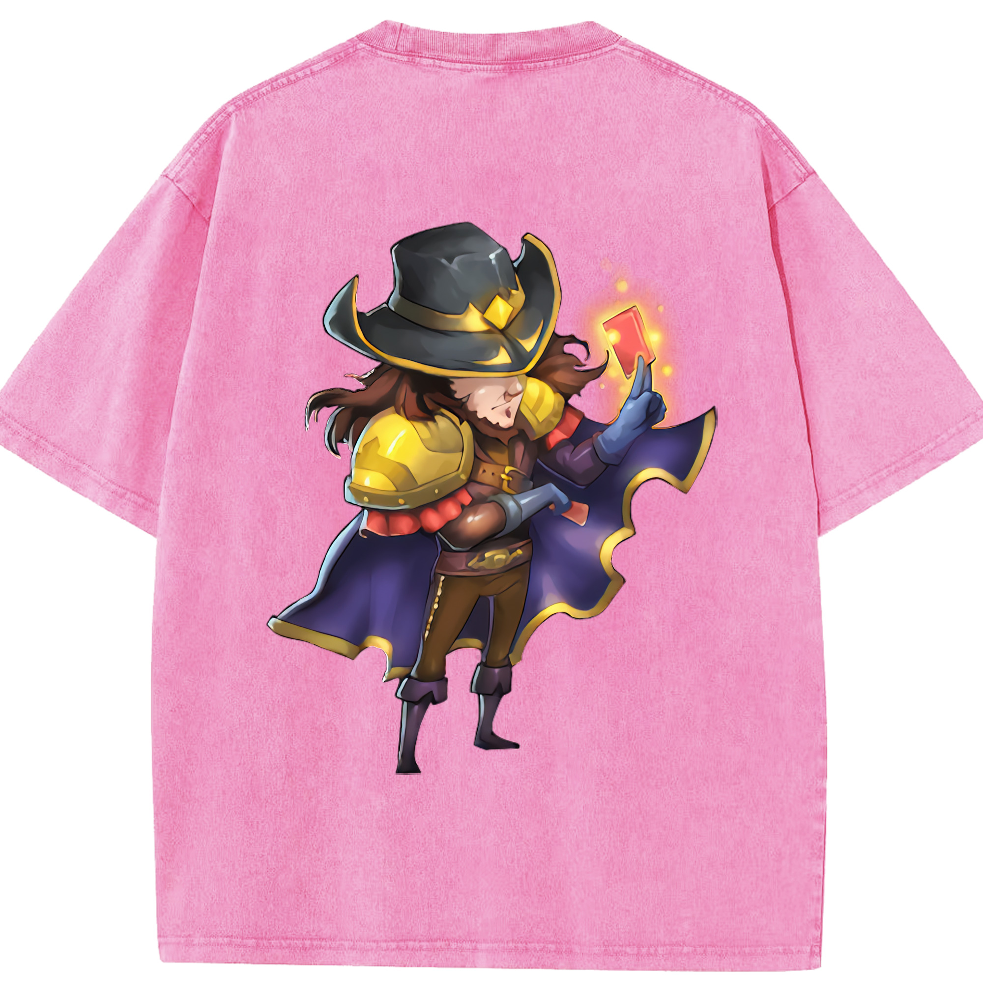 リーグ・オブ・レジェンド League of Legends LOL 綿100% ヴィンテージ風 半袖Tシャツ（背面プリント）